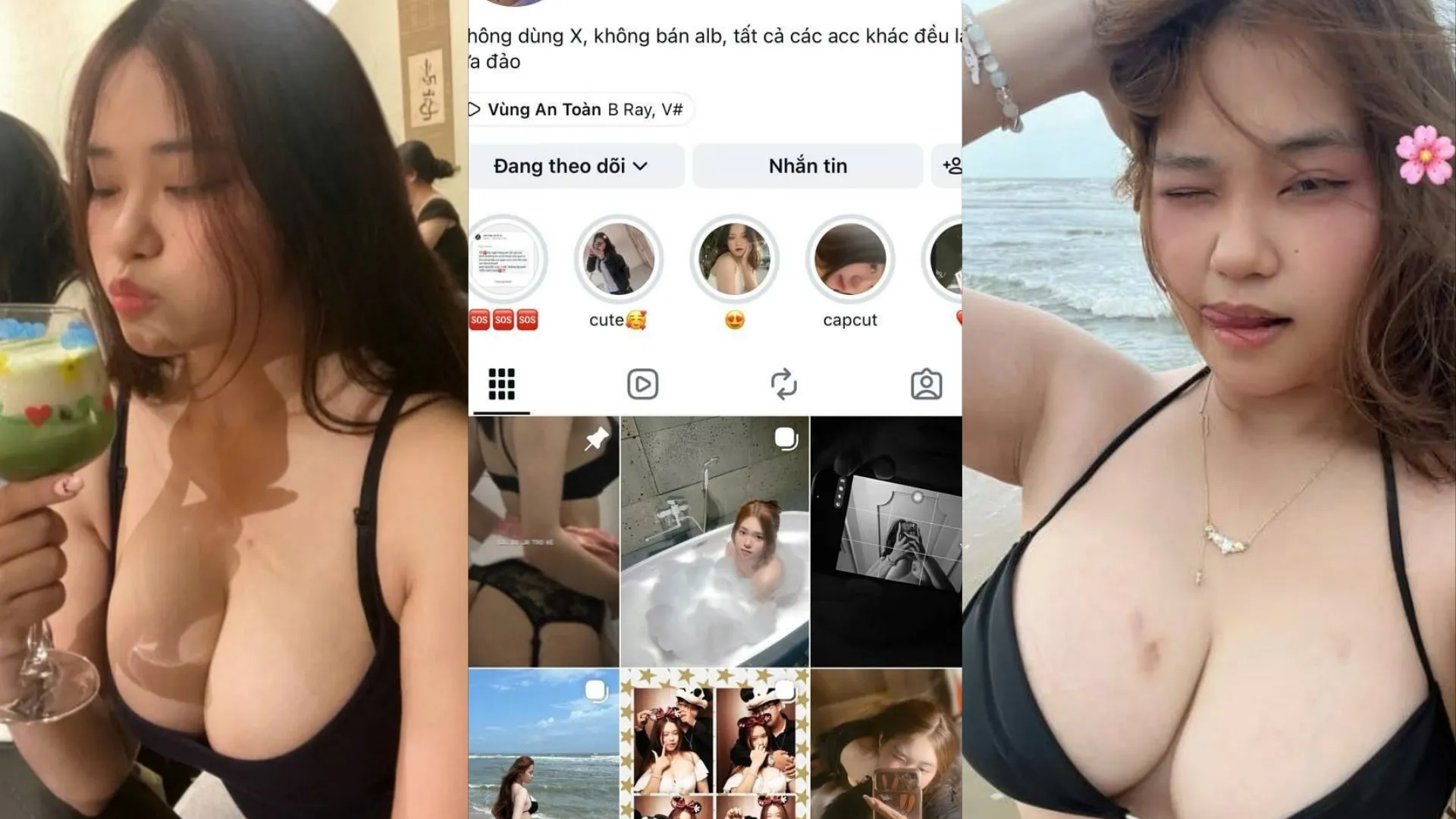 [ VUÝP ] Quái vật 3 đầu Tâm Ngọc chụp nude photobooth còn có cả đi some