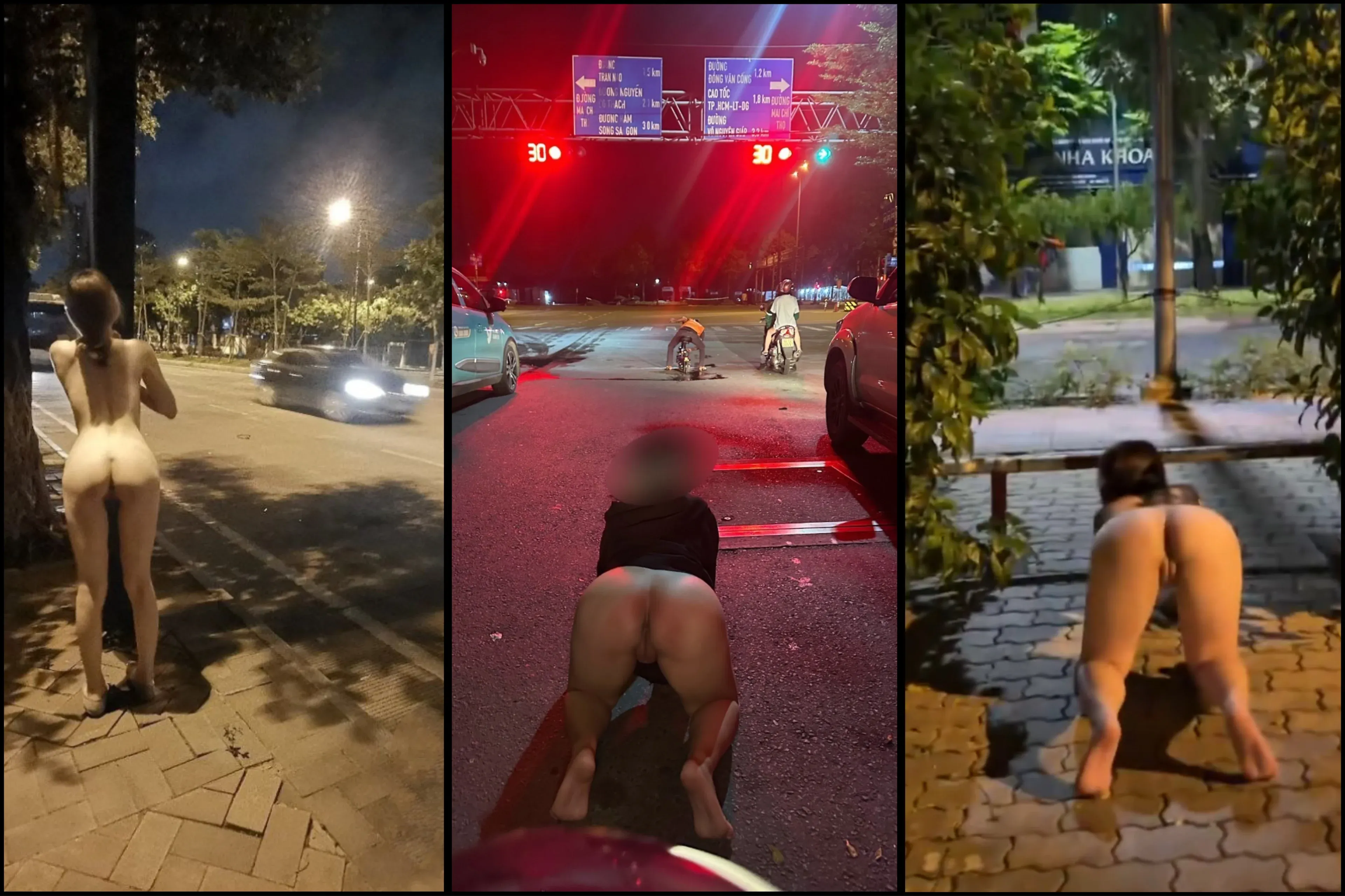[Hot] Múi mít siêu dâm public cực bạo trần truồng giữa lòng SG đông xe qua lại